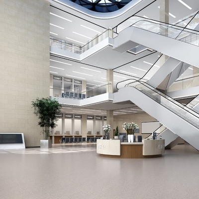 acheter Commercial Shopping Mall Pvc plancher en rouleau Vinyle homogène et imperméable online manufacture