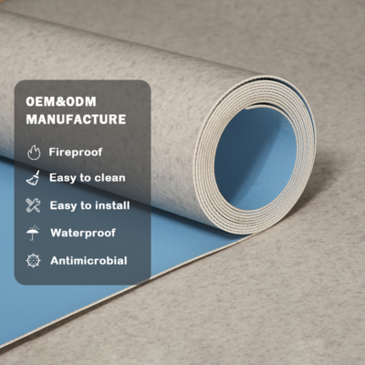 acheter Huaao étanche à l'eau 2mm PVC Vinyl plancher rouleau de sol en plastique pour la maison salon intérieur Utiliser 2mm plancher en vinyle étanche à l'eau plancher rouleau plancher intérieur online manufacture