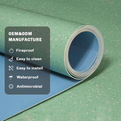 acheter Huaao en gros autocollant de sol imperméable Pisos Pvc Carreaux Linoleum plancher rouleau 2,0 mm Vente directe d'usine Entretien pratique plancher en PVC en plastique online manufacture
