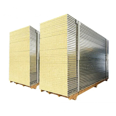 acheter Panneaux sandwich pour salle blanche en acier insonorisant thermique Huuao, 50 mm, 75 mm, 100 mm, panneaux en laine de roche pour entrepôts online manufacture
