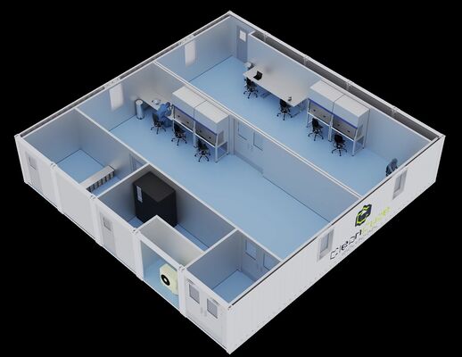 acheter HUAAO Système de salle blanche modulaire moderne ISO 8 Projet clé en main Professionnel Salle blanche préfabriquée écologique et ignifuge fabrication en ligne