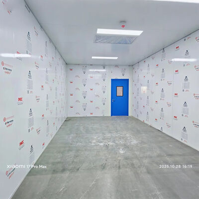 Chambre blanche sans poussière ISO 7 8 niveau salle blanche préfabriquée modulaire pour l'industrie salle blanche