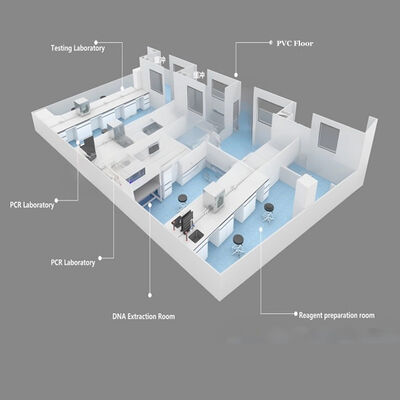 HUAAO Moderne Norme GMP Chambre Blanche Modulaire ISO5-ISO9 Fabricant Ignifuge Fournisseur de Projets pour la Construction de Laboratoires d'Hôpitaux
