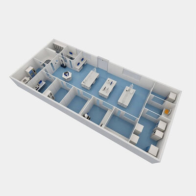 HUAAO Salle Blanche Modulaire Personnalisée avec Design Moderne pour Ateliers et Hôpitaux Niveaux de Propreté ISO5-ISO9